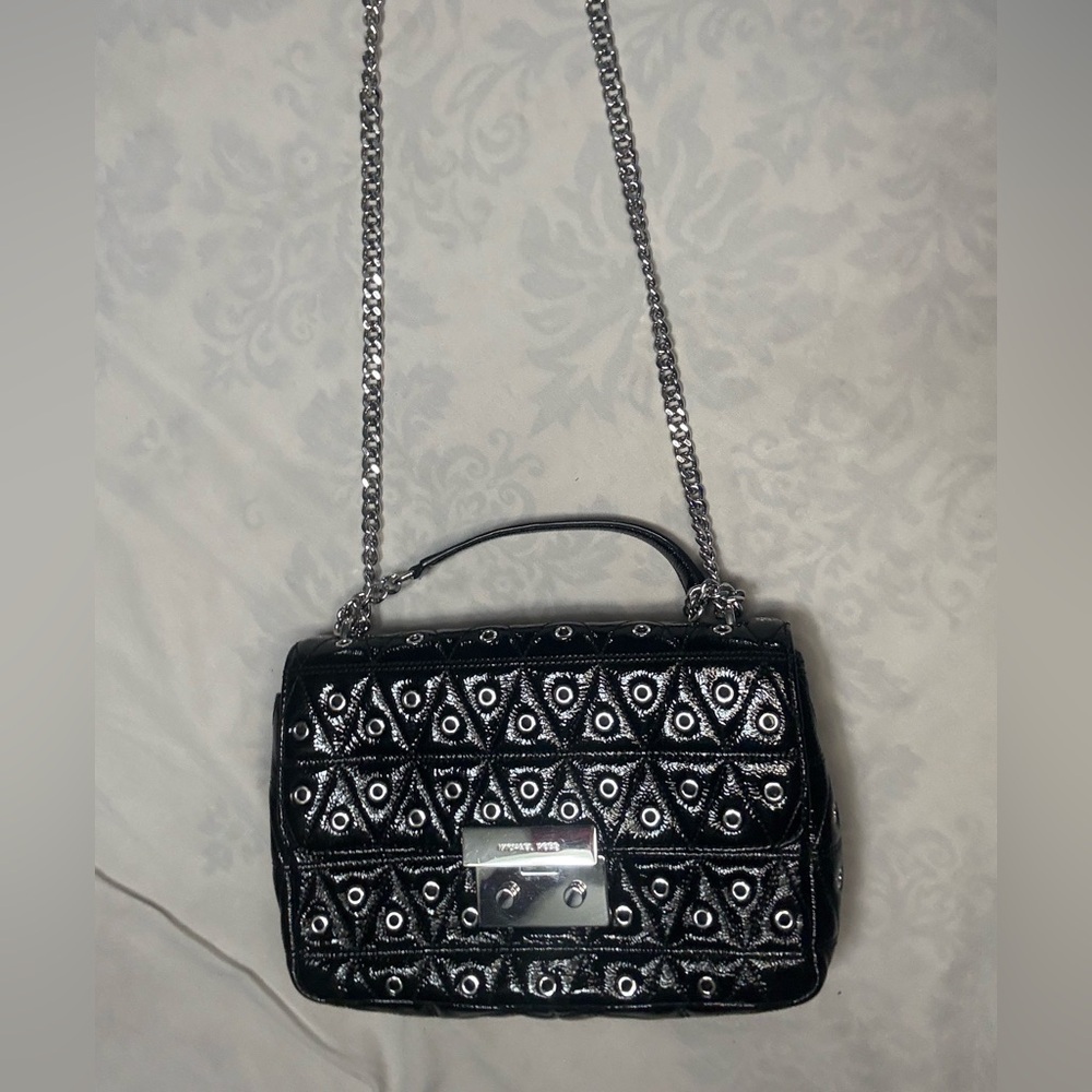 Michael Kors Black and Silver Women's Bag - Picture 1 of 14